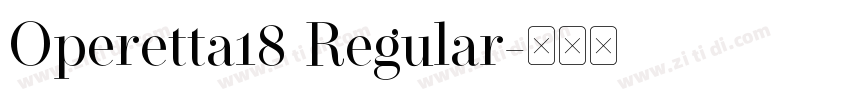 Operetta18 Regular字体转换